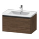 Duravit Meuble sous-lavabo Ketho.2 78,4x45,5cm, Noyer foncé, 1 tiroir, suspendu-1