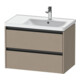 Duravit Meuble sous-lavabo Ketho.2 78,4x45,5x54,9 cm, avec évier à droite, laqué-1