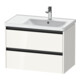 Duravit Meuble sous-lavabo Ketho.2 78,4x45,5x54,9 cm, avec trou robinet, blanc brillant-1