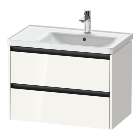 Duravit Meuble sous-lavabo Ketho.2 78,4x45,5x54,9 cm, avec trou robinet, blanc brillant