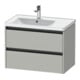 Duravit Meuble sous lavabo Ketho.2 78,4x45,5x54,9 cm, béton gris-1
