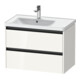 Duravit Meuble sous-lavabo Ketho.2 78,4x45,5x54,9 cm, f WT m B gauche, blanc brillant-1