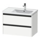 Duravit Meuble sous-lavabo Ketho.2 78,4x45,5x54,9 cm, pour lavabo à droite, blanc mat-1