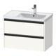 Duravit Meuble sous-lavabo Ketho.2 78,4x45,5x54,9 cm, pour lavabo à droite, blanc mat-1