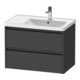 Duravit Meuble sous-lavabo Ketho.2 78,4x45,5x54,9cm, avec porte à droite, graph ma-1