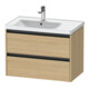 Duravit Meuble sous lavabo Ketho.2 78,4x45,5x54,9cm, avec porte à gauche, chêne naturel-1