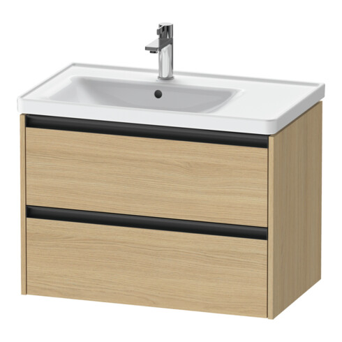 Duravit Meuble sous lavabo Ketho.2 78,4x45,5x54,9cm, avec porte à gauche, chêne naturel
