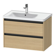 Duravit Meuble sous lavabo Ketho.2 78,4x45,5x54,9cm, avec porte à gauche, chêne naturel