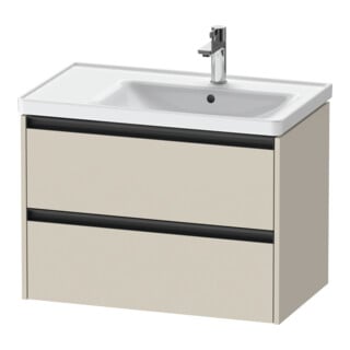 Duravit Meuble sous lavabo Ketho.2 78,4x45,5x54,9cm, avec porte battante, taupe mat