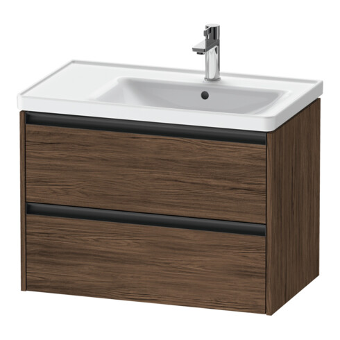 Duravit Meuble sous-lavabo Ketho.2 78,4x45,5x54,9cm, avec porte, Noyer foncé