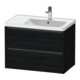 Duravit Meuble sous-lavabo Ketho.2 78,4x45,5x54,9cm, avec siphon à droite, blanc œuf-1