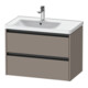 Duravit Meuble sous-lavabo Ketho.2 78,4x45,5x54,9cm, avec trou robinet à gauche, base mate-1
