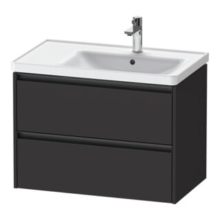 Duravit Meuble sous lavabo Ketho.2 78,4x45,5x54,9cm, f WT m B R, graphite mat