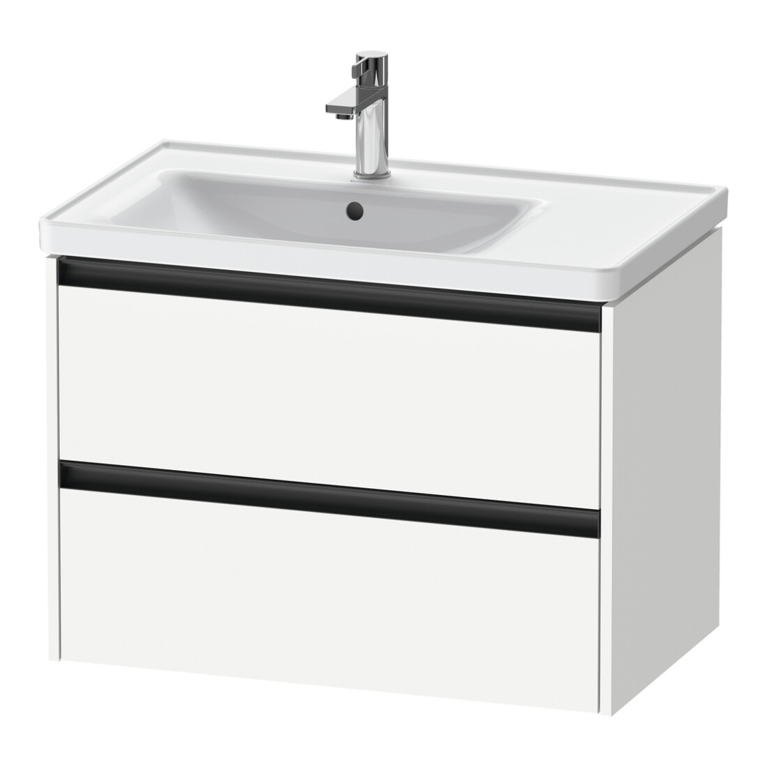 Duravit Meuble sous-lavabo Ketho.2 78,4x45,5x54,9cm, pour lavabo à gauche, blanc mat