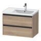 Duravit Meuble sous-lavabo Ketho.2 78,4x45,5x54,9cm, pour lavabo mural, blanc marbré-1