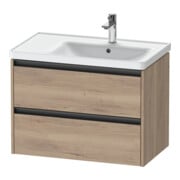 Duravit Meuble sous-lavabo Ketho.2 78,4x45,5x54,9cm, pour lavabo mural, blanc marbré