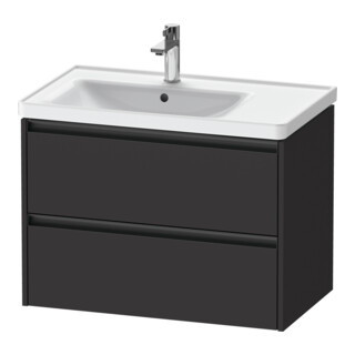 Duravit Meuble sous lavabo Ketho.2 78,4x45,5x54,9cm, pour WT avec BL, graphite mat