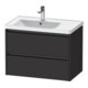Duravit Meuble sous lavabo Ketho.2 78,4x45,5x54,9cm, pour WT avec BL, graphite mat-1