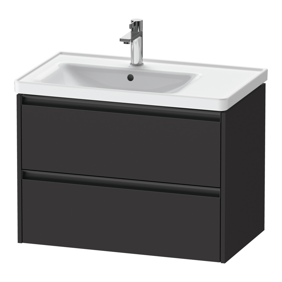 Duravit Meuble sous lavabo Ketho.2 78,4x45,5x54,9cm, pour WT avec BL, graphite mat