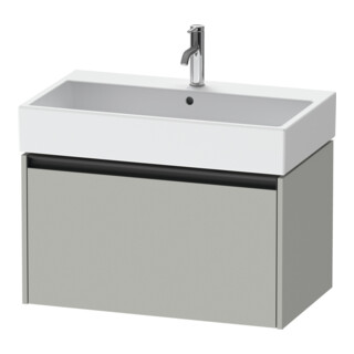 Duravit Meuble sous-lavabo Ketho.2 78,4x46 cm, béton gris, 1 tiroir, suspendu
