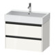 Duravit Meuble sous-lavabo Ketho.2 78,4x46 cm, blanc brillant, 2 tiroirs, suspendu-1