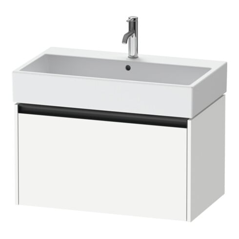 Duravit Meuble sous lavabo Ketho.2 78,4x46 cm, blanc mat, 1 tiroir, suspendu