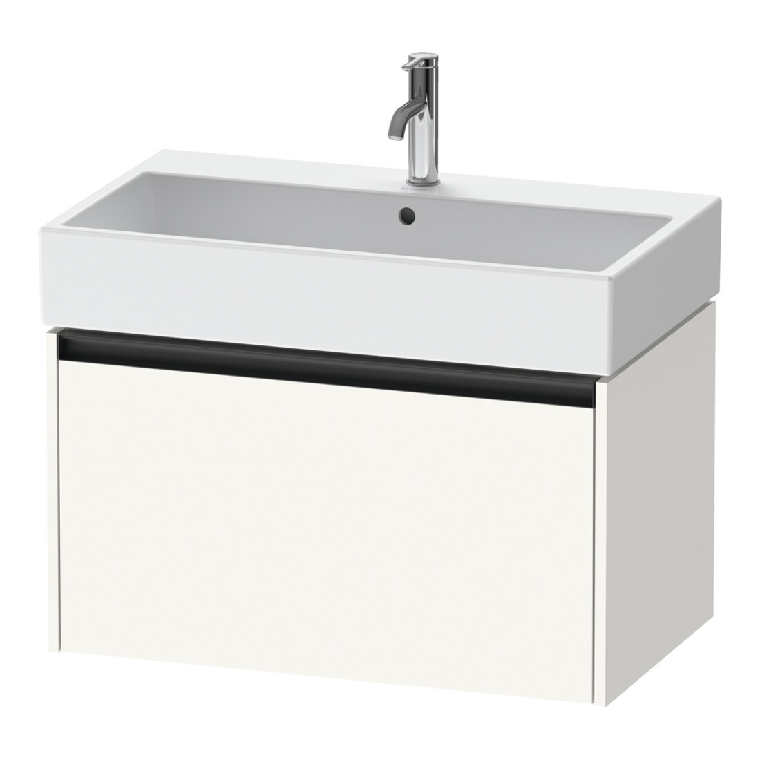 Duravit Meuble sous-lavabo Ketho.2 78,4x46 cm, blanc mat, 1 tiroir, suspendu