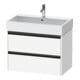 Duravit Meuble sous-lavabo Ketho.2 78,4x46 cm, blanc mat, 2 tiroirs, suspendu-1