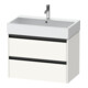 Duravit Meuble sous-lavabo Ketho.2 78,4x46 cm, blanc mat, 2 tiroirs, suspendu-1