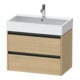 Duravit Meuble sous lavabo Ketho.2 78,4x46 cm, chêne naturel, 2 tiroirs, suspendu-1