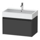 Duravit Meuble sous-lavabo Ketho.2 78,4x46 cm, graphite mat, 1 tiroir, suspendu-1