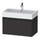 Duravit Meuble sous lavabo Ketho.2 78,4x46 cm, graphite mat, 1 tiroir, suspendu-1