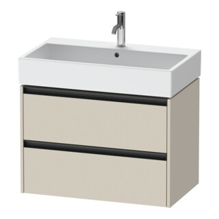 Duravit Meuble sous lavabo Ketho.2 78,4x46 cm, tau mat, 2 tiroirs, suspendu