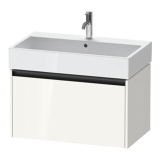 Duravit Meuble sous-lavabo Ketho.2 78,4x46cm, blanc brillant, 1 tiroir, suspendu