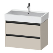 Duravit Meuble sous-lavabo Ketho.2 78,4x46cm, Taupe, 2 tiroirs, suspendu