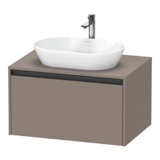 Duravit Meuble sous lavabo Ketho.2 80x55 cm, blanc mat, 1 découpe, suspendu