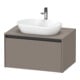 Duravit Meuble sous lavabo Ketho.2 80x55 cm, blanc mat, 1 découpe, suspendu-1