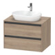 Duravit Meuble sous-lavabo Ketho.2 80x55 cm, blanc mat, 1 découpe, suspendu-1