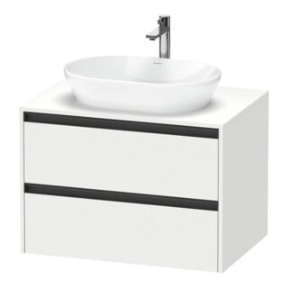 Duravit Meuble sous-lavabo Ketho.2 80x55 cm, blanc mat, 1 découpe, suspendu