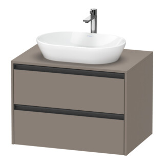 Duravit Meuble sous lavabo Ketho.2 80x55 cm, blanc mat, 1 découpe, suspendu