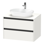 Duravit Meuble sous lavabo Ketho.2 80x55 cm, blanc mat, 1 découpe, suspendu