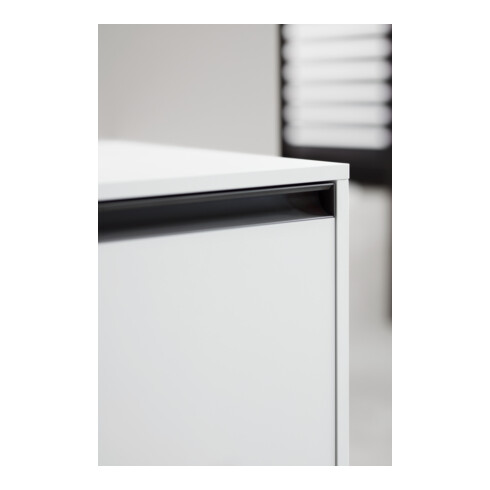 Duravit Meuble sous lavabo Ketho.2 80x55 cm, blanc, plan avec 1 découpe, suspendu