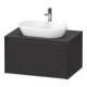Duravit Meuble sous lavabo Ketho.2 80x55 cm, gris mat, 1 découpe, suspendu-1