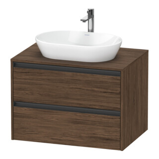 Duravit Meuble sous lavabo Ketho.2 80x55 cm, N d, Pl m 1 découpe, suspendu