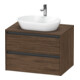 Duravit Meuble sous lavabo Ketho.2 80x55 cm, N d, Pl m 1 découpe, suspendu-1