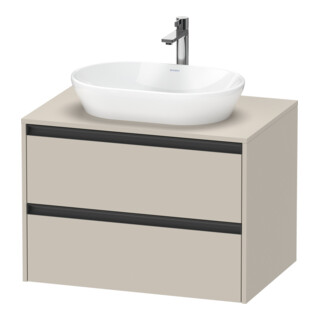Duravit Meuble sous lavabo Ketho.2 80x55 cm, T m, Pl m 1 découpe, suspendu