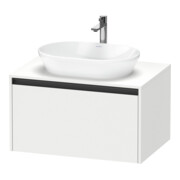 Duravit Meuble sous-lavabo Ketho.2 80x55cm, blanc mat, 1 découpe, suspendu mural
