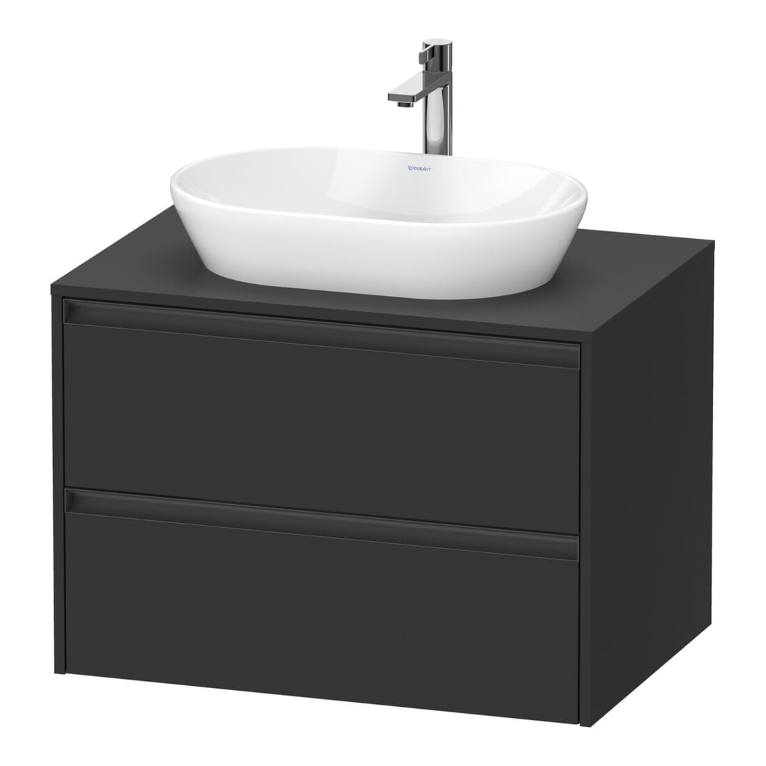 Duravit Meuble sous lavabo Ketho.2 80x55cm, gris, 1 découpe, suspendu