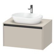 Duravit Meuble sous-lavabo Ketho.2 80x55cm, T m, Pl m 1 découpe, suspendu
