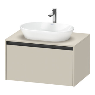 Duravit Meuble sous lavabo Ketho.2 80x55cm, T m, Pl m 1 découpe, suspendu